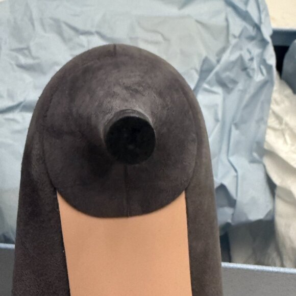 Prada Kitten Heel Gray Suede Size 38 - Picture 12 of 13